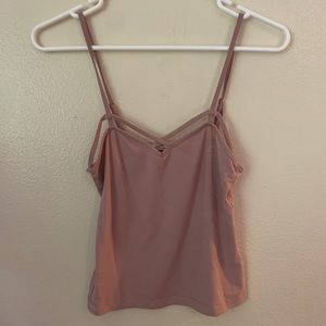 Pink Crop Top Tank